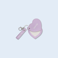 Heart shaped mirror keychain