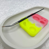 Silicone lash palette